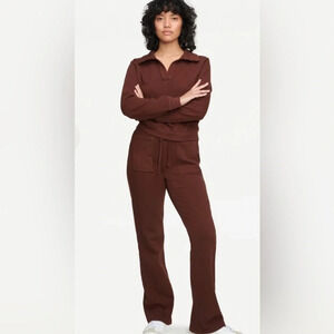 Lacausa Clothing Gia Sweats Chocolate Nwt Size Large